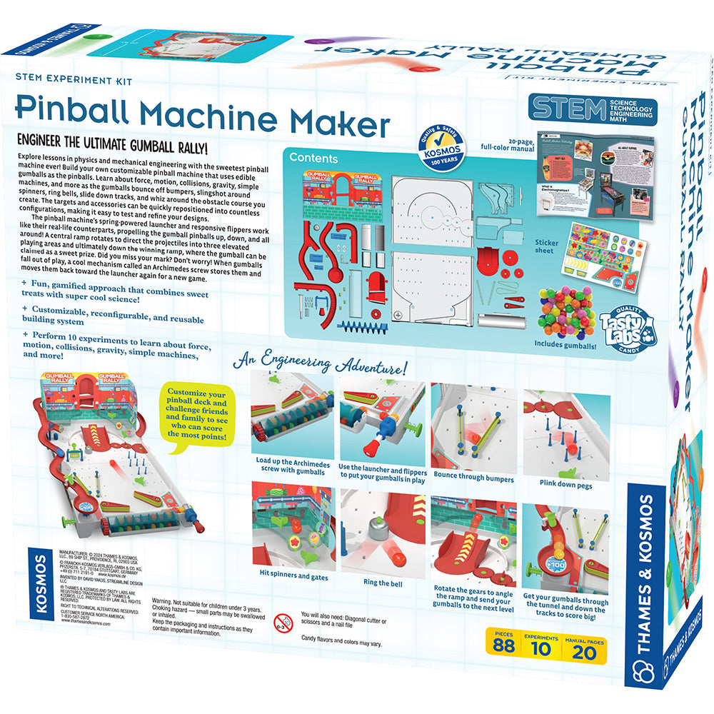 Pinball Machine Maker: Gumball Rally STEM Thames & Kosmos   