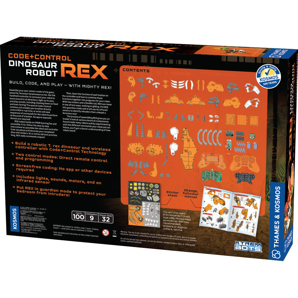 Code+Control Dinosaur Robot: REX STEM Thames & Kosmos   