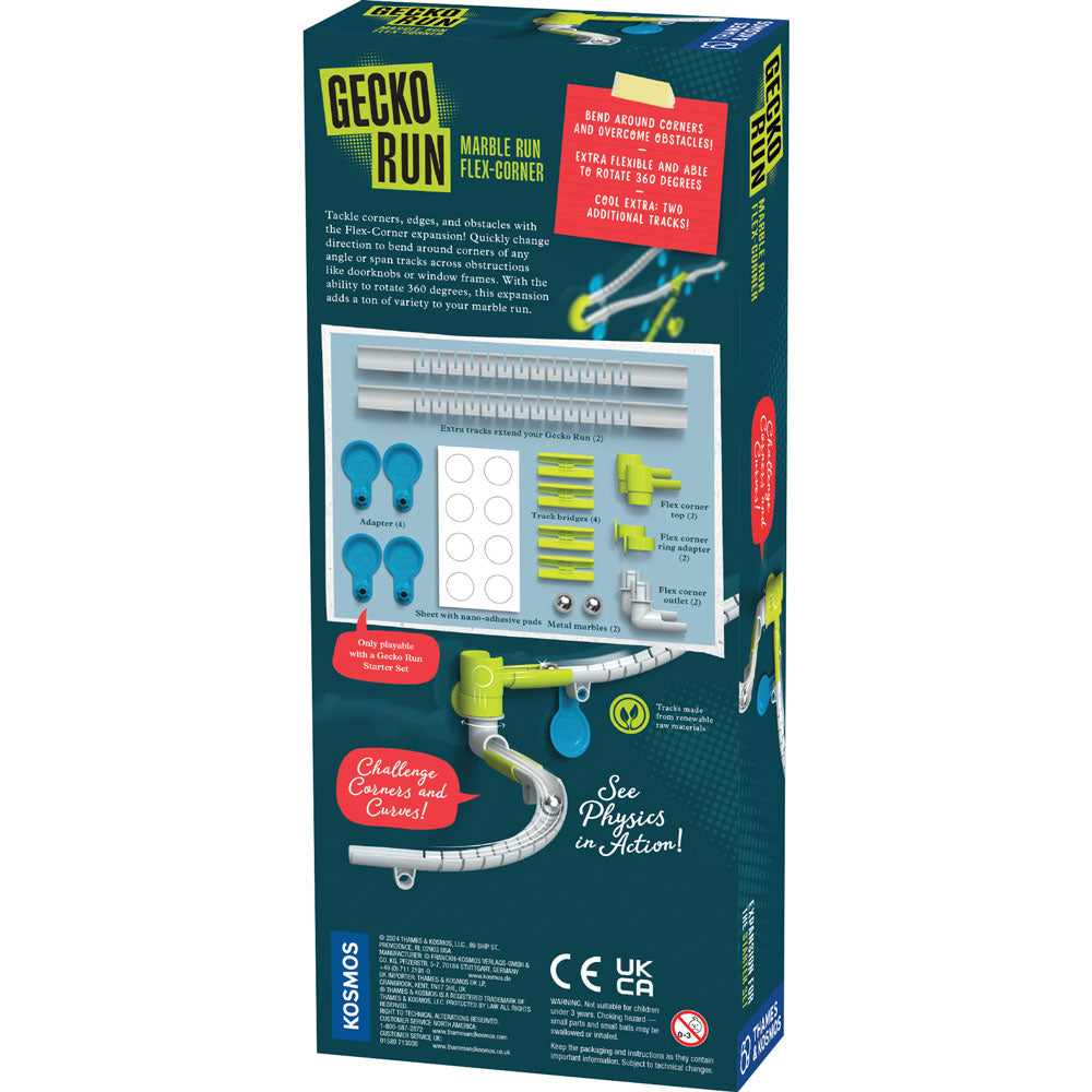 Gecko Run: Marble Run Flex-Corner Expansion Pack Marble Runs Thames & Kosmos