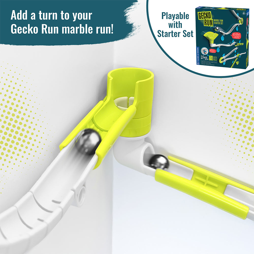 Gecko Run: Marble Run Flex-Corner Expansion Pack Marble Runs Thames & Kosmos