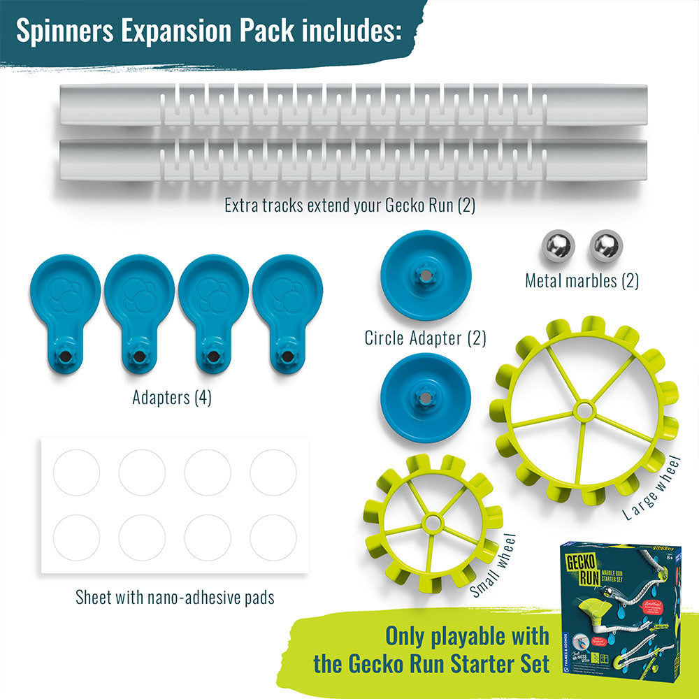 Gecko Run: Marble Run Spinners Expansion Pack Marble Runs Thames & Kosmos
