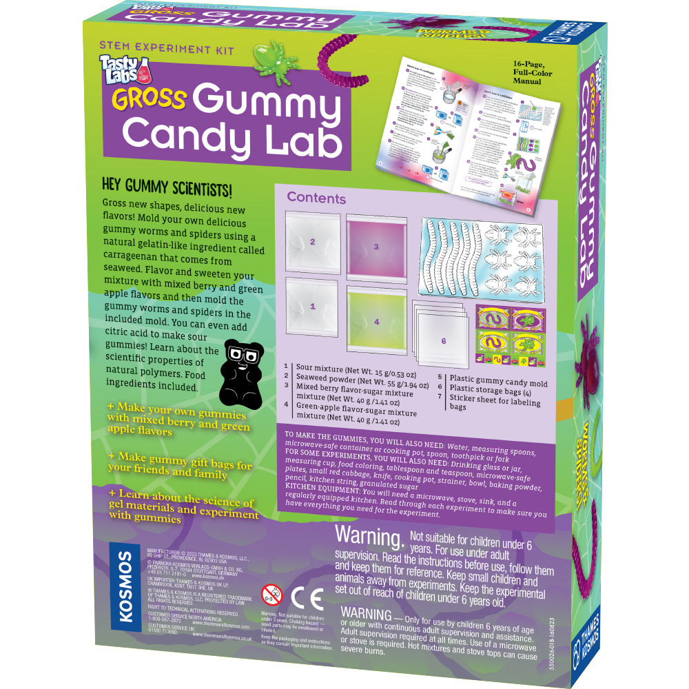 Gross Gummy Candy Lab: Worms and Spiders STEM Thames & Kosmos   