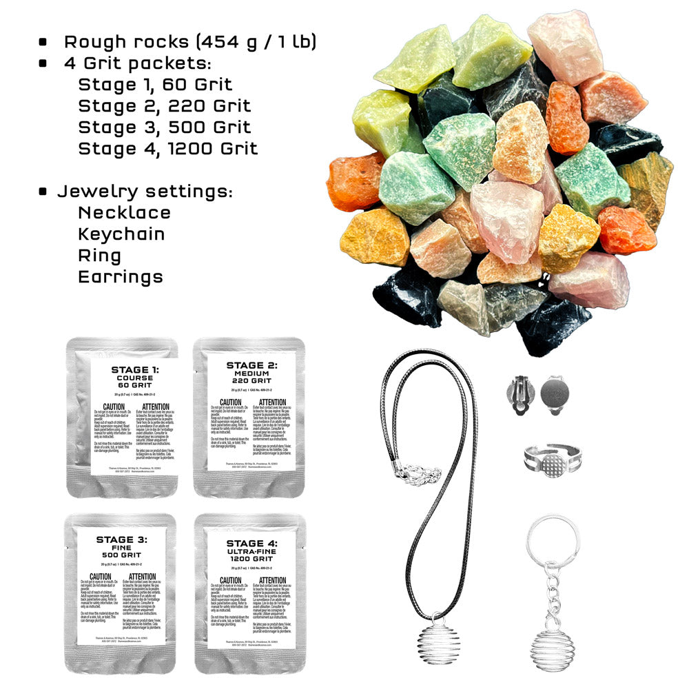 The Thames & Kosmos Rock Tumbler Refill Pack STEM Thames & Kosmos