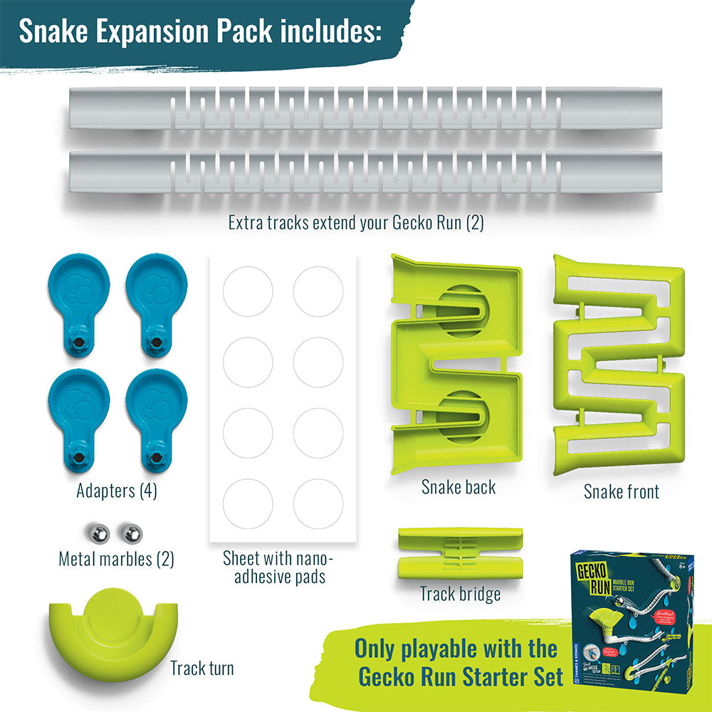 Gecko Run: Marble Run Snake Expansion Pack Marble Runs Thames & Kosmos   
