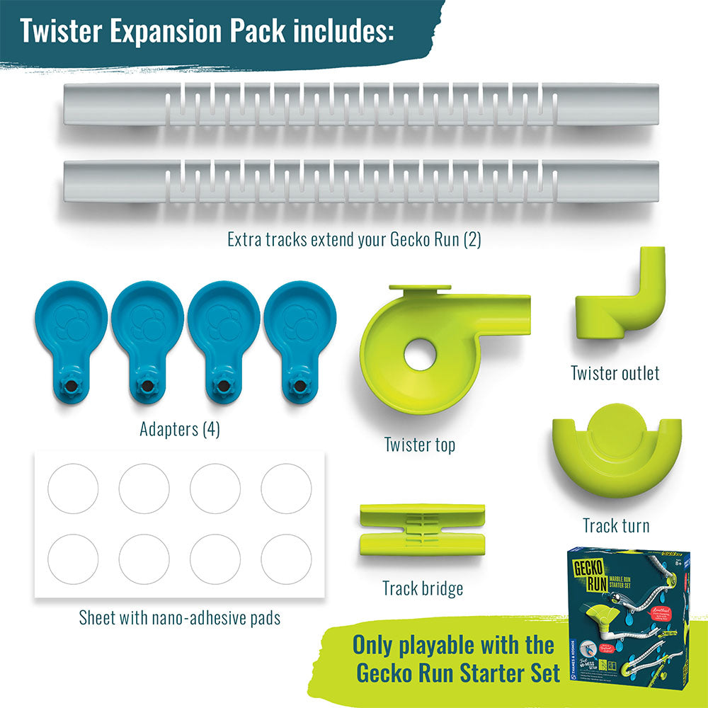 Gecko Run: Marble Run Twister Expansion Pack Marble Runs Thames & Kosmos   
