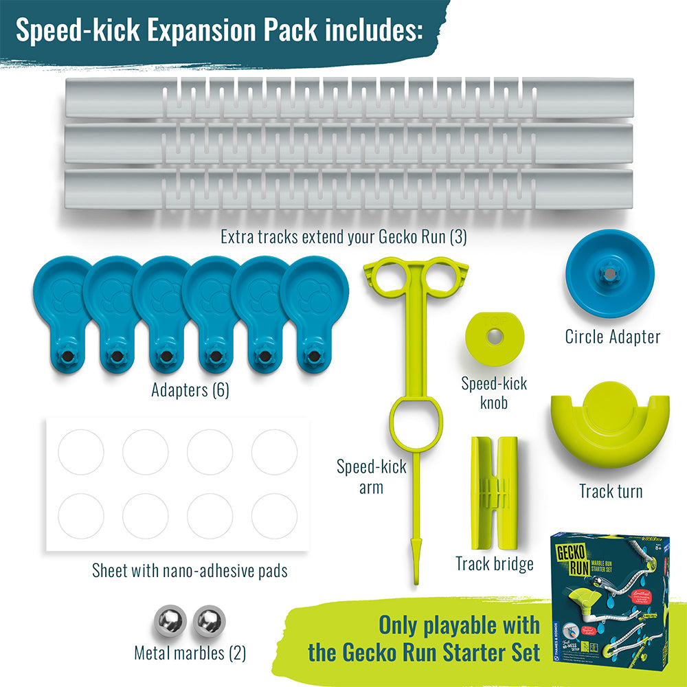Gecko Run: Marble Run Speed-Kick Expansion Pack Marble Runs Thames & Kosmos