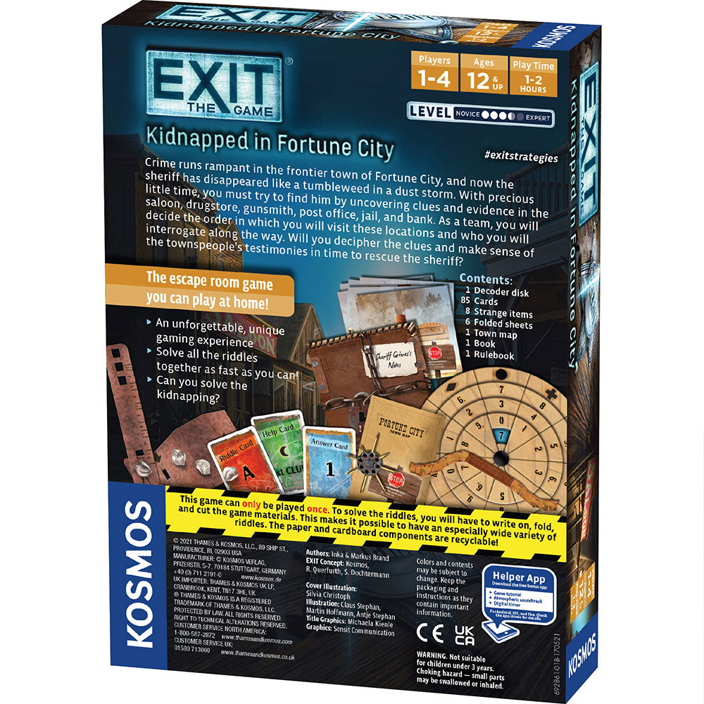 EXIT: Kidnapped in Fortune City Games Thames & Kosmos   