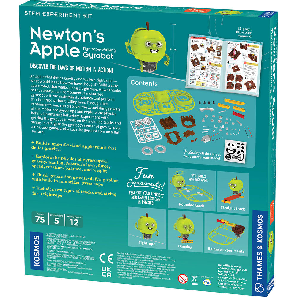 Newton's Apple: Tightrope-Walking Gyrobot STEM Thames & Kosmos   