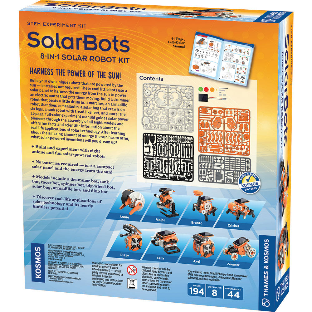 SolarBots: 8-in-1 Solar Robot Kit STEM Thames & Kosmos   