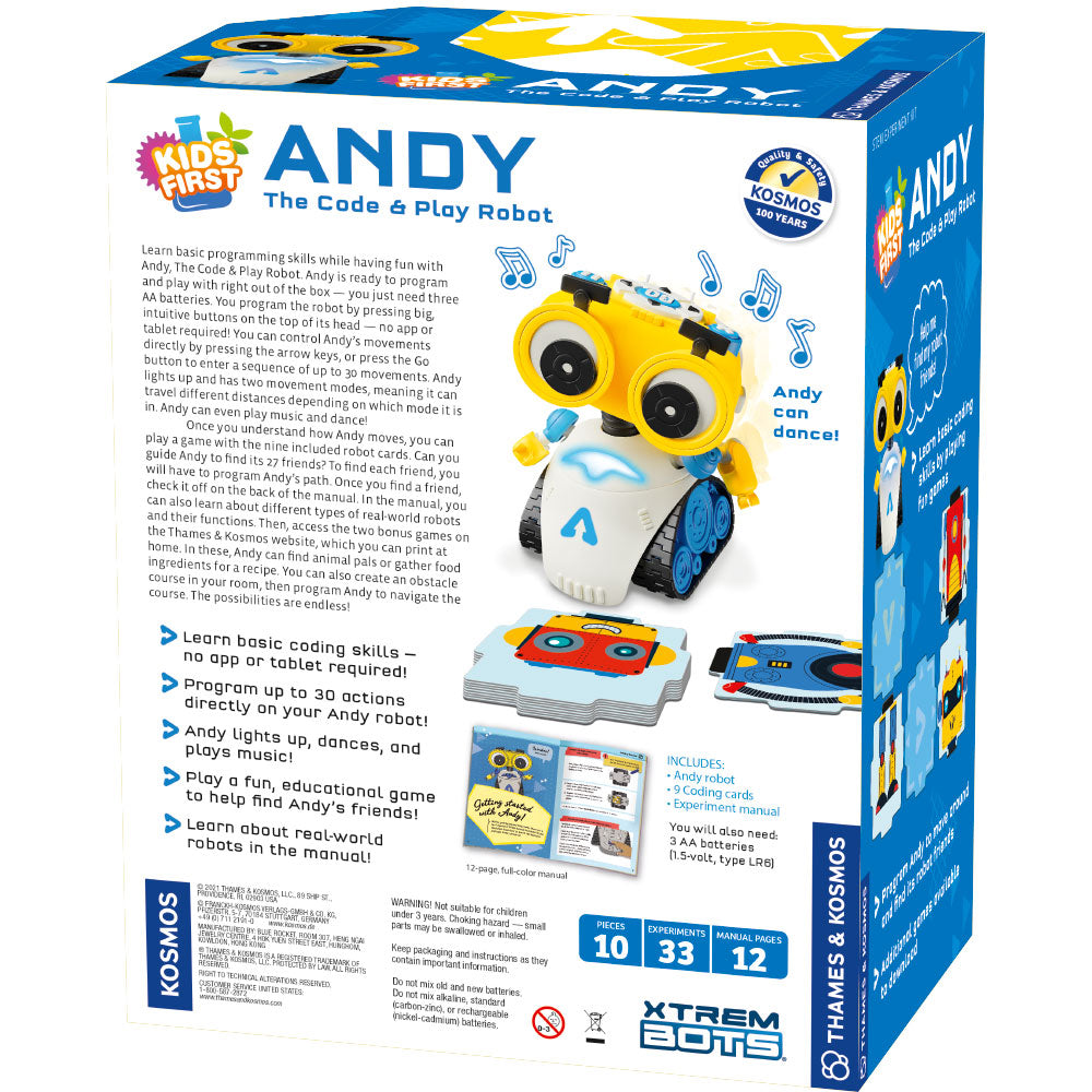 Kids First Andy: The Code & Play Robot STEM Thames & Kosmos   