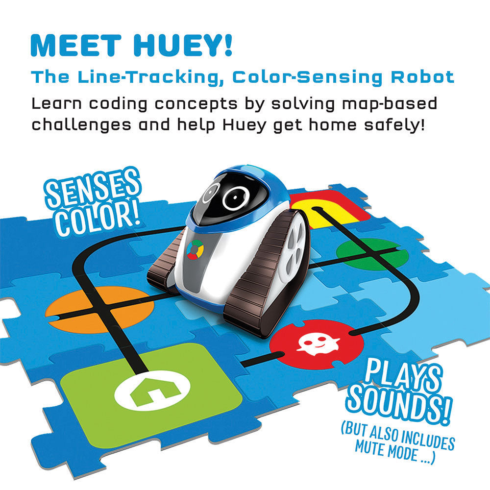 Kids First Huey: The Line-Tracking, Color-Sensing Robot STEM Thames & Kosmos   