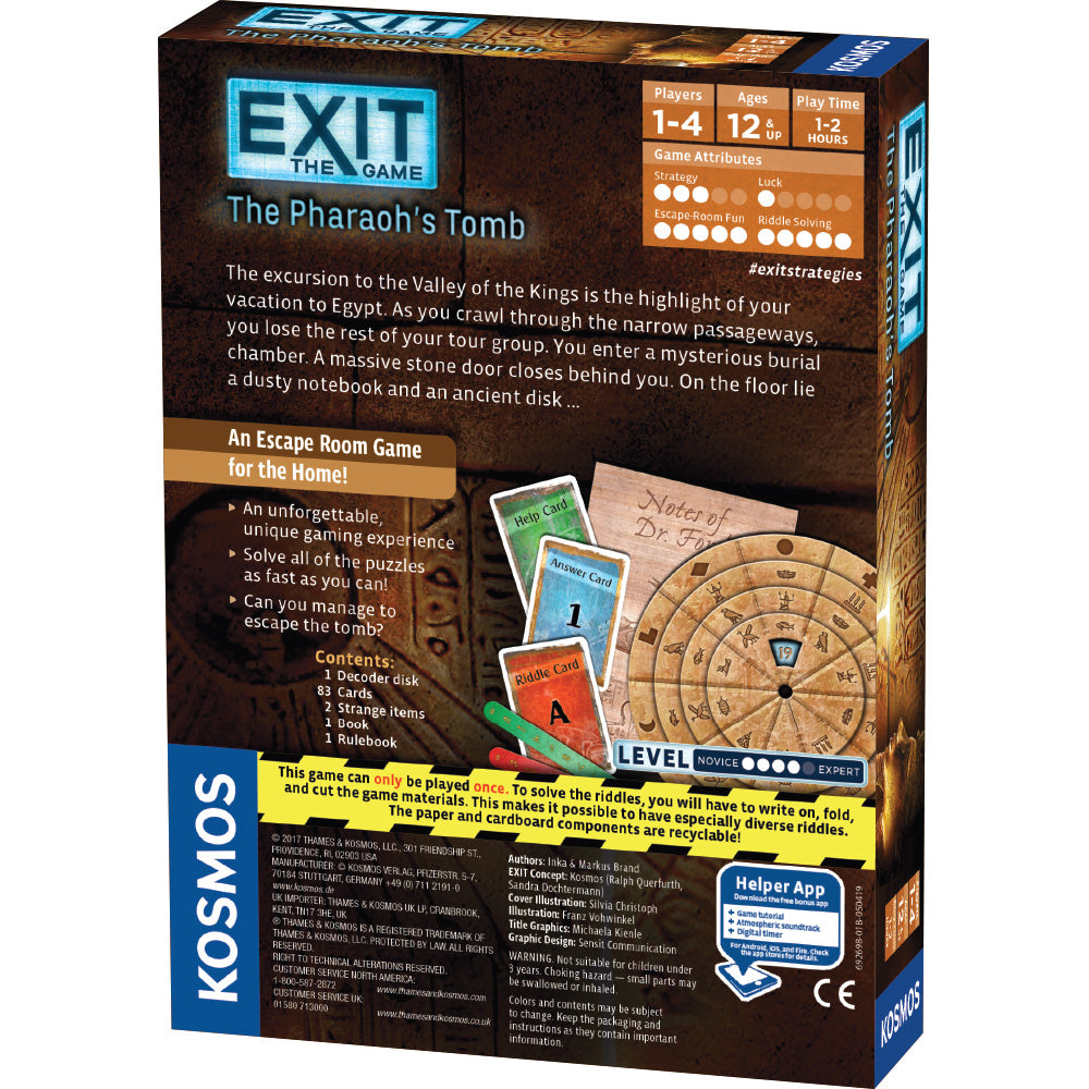 EXIT: The Pharaoh's Tomb Games Thames & Kosmos   