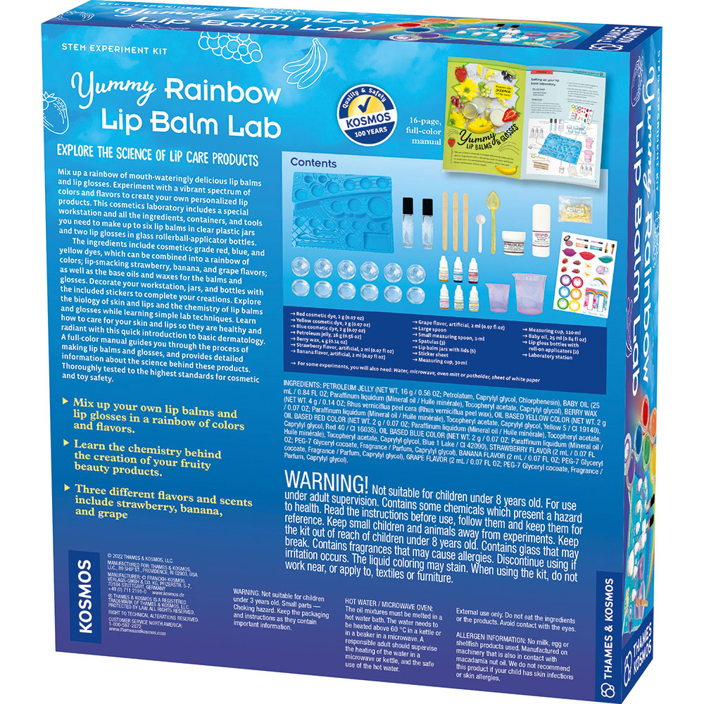Yummy Rainbow Lip Balm Lab STEM Thames & Kosmos   