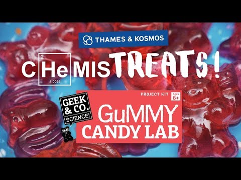 Candy Science Experiment Kits. Two-Pack: Gummy Candy Lab & Super Duper Bubble Gum Lab STEM Thames & Kosmos